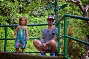 Waterfalls in Bali with kids