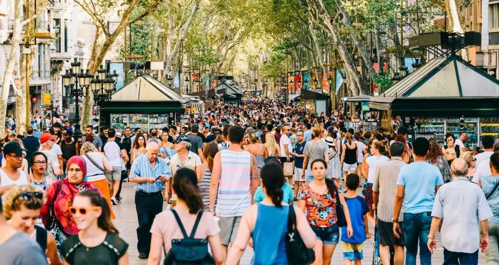 La Rambla in Barcelona with Kids