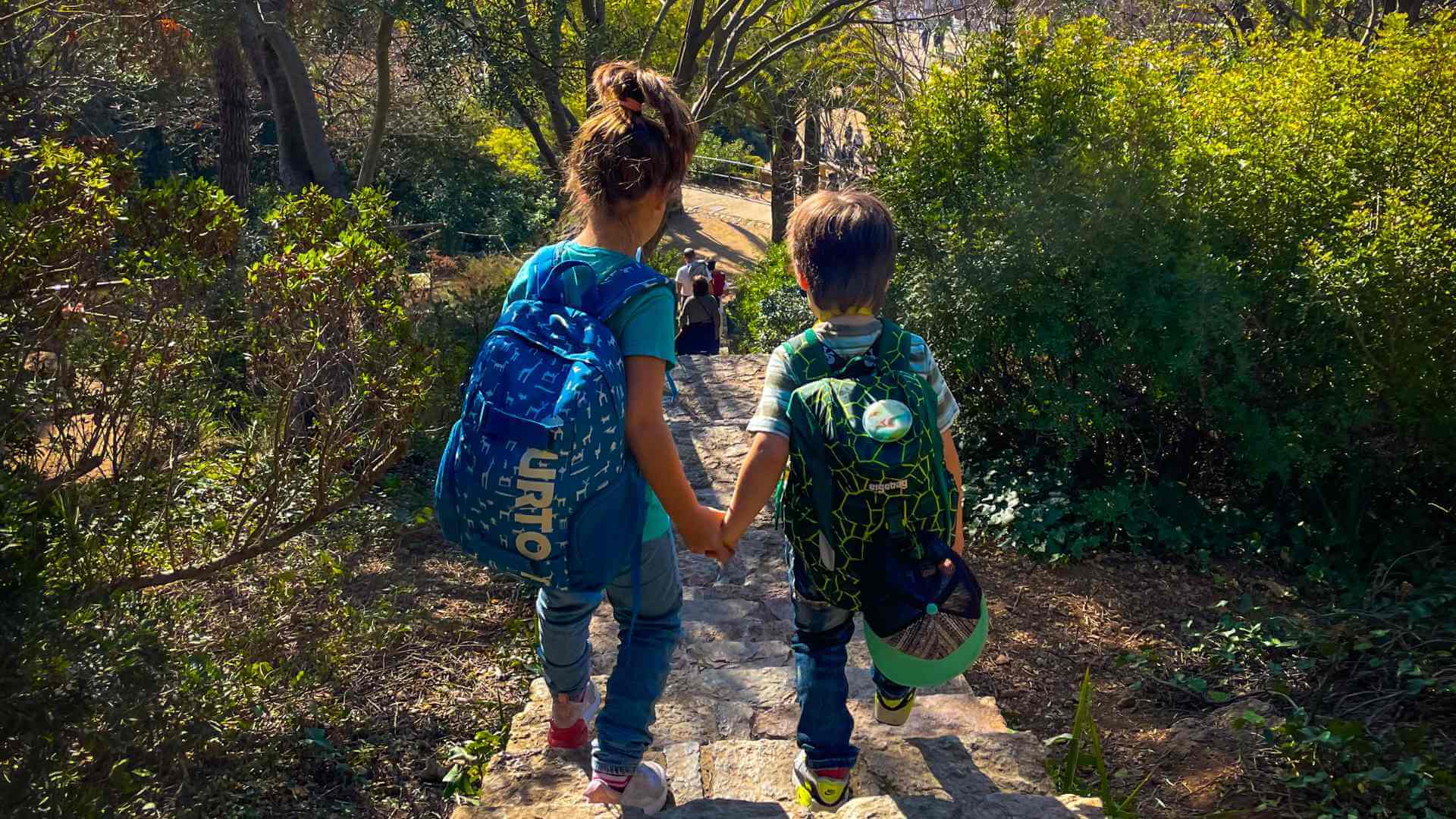 Park Guell with kids